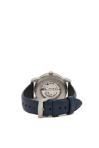 Luigi Stainless Steel Leather Watch